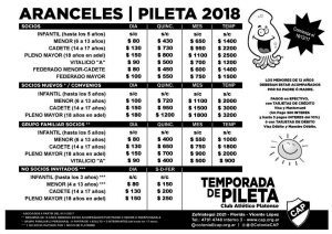 ARANCELES-PILETA-2018