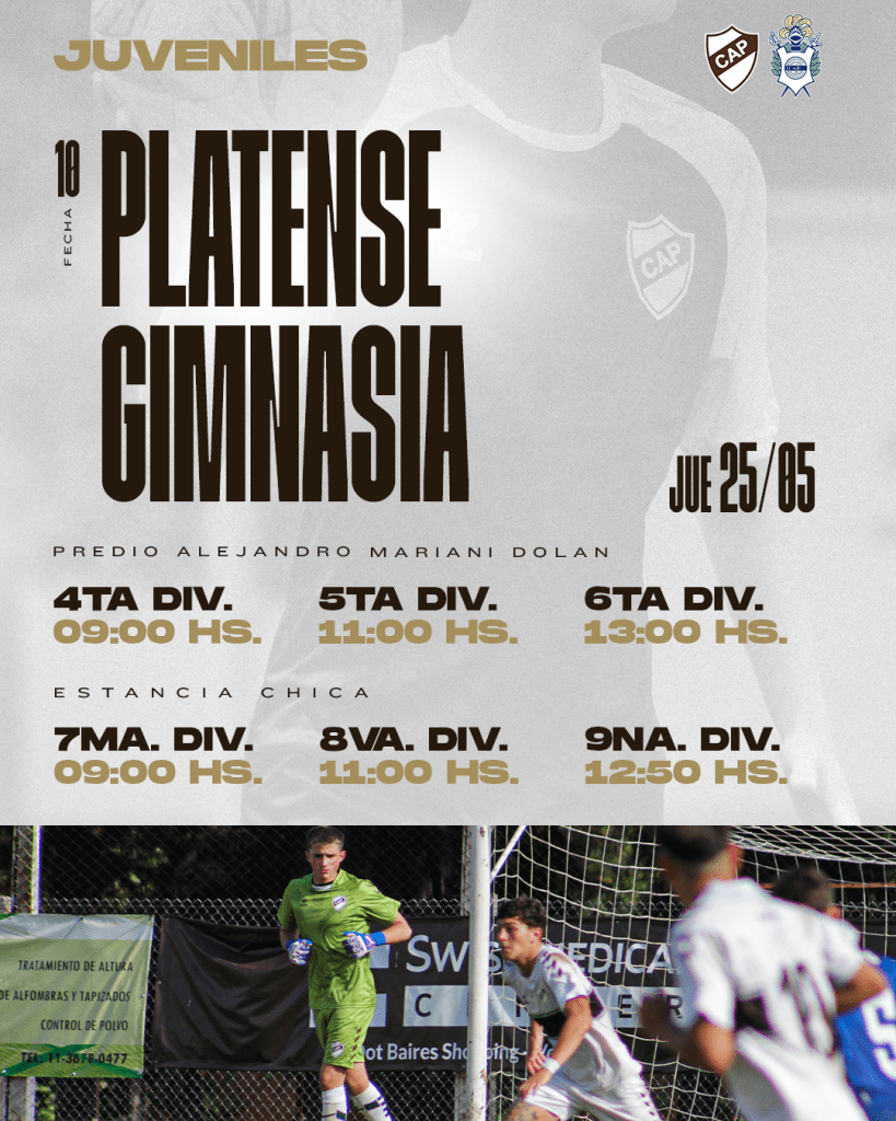 Juveniles LPF: Platense se mide ante Gimnasia por la décima fecha ...